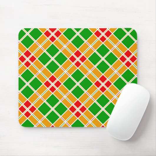 Farbiges geometrisches Muster Mousepad (Mit Mouse)