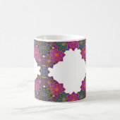 Farbiges geometrisches Muster Rosa, Grün Kaffeetasse (Mittel)