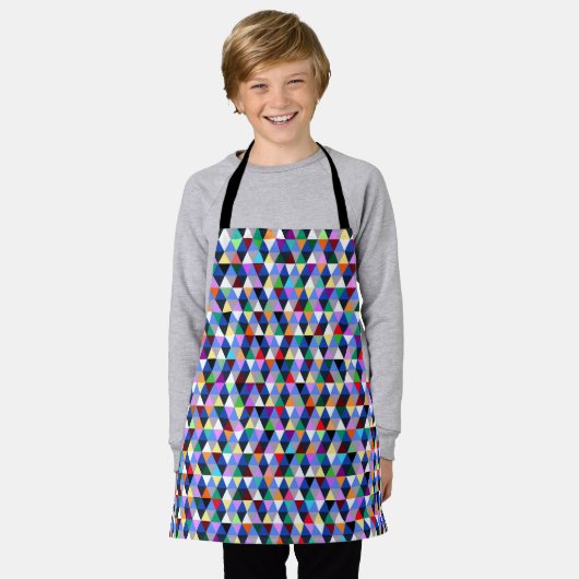 Farbiges geometrisches Muster Schürze (Getragen)
