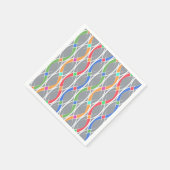 Farbiges geometrisches Muster. Serviette (Ecke)