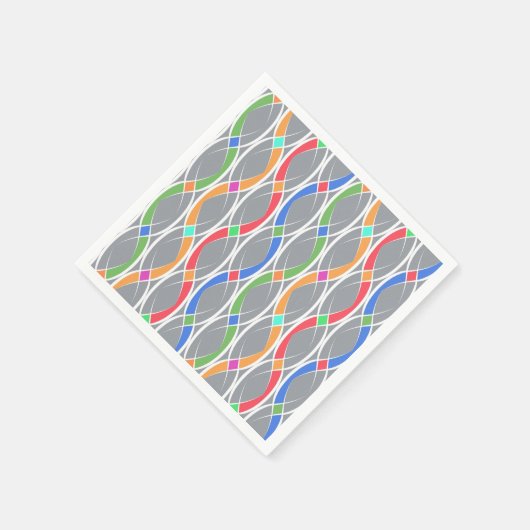 Farbiges geometrisches Muster. Serviette (Ecke)