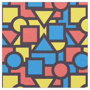 Farbiges geometrisches Muster Stoff