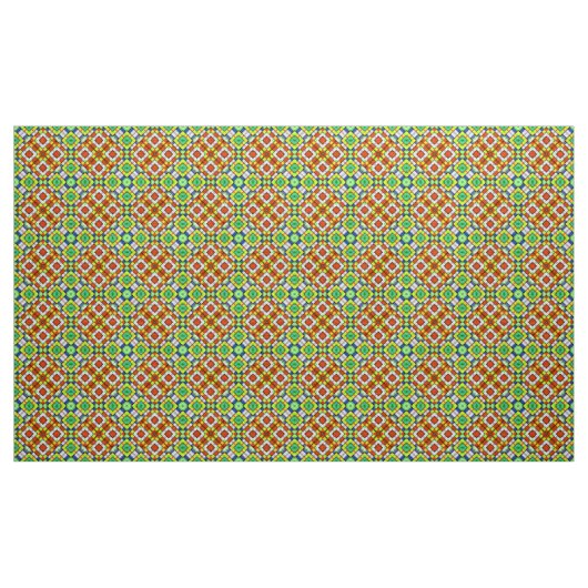 Farbiges geometrisches Muster Stoff (Yard (91,4 cm))
