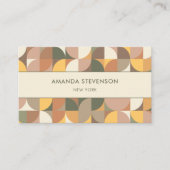 Farbiges geometrisches Muster Visitenkarte (Vorderseite)