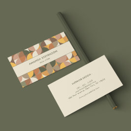 Farbiges geometrisches Muster Visitenkarte