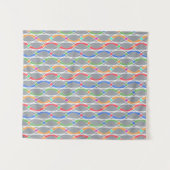 Farbiges geometrisches Muster. Wandteppich (Vorderseite (Horizontal))