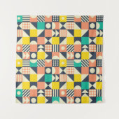 Farbiges geometrisches nahtloses Muster Wandteppich (Vorderseite (Horizontal))