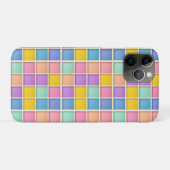Farbiges geometrisches Raster Case-Mate iPhone Hülle (Rückseite (Horizontal))