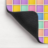 Farbiges geometrisches Raster Mousepad (Ecke)