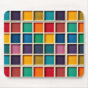 Farbiges geometrisches Raster Mousepad
