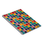 Farbiges geometrisches Raster Notizblock (Rechte Seite)