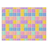 Farbiges geometrisches Raster Tischdecke (Vorderseite (Horizontal))