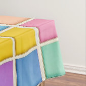Farbiges geometrisches Raster Tischdecke (Beispiel)