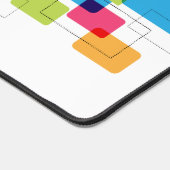 Farbiges geometrisches Rechtecke-Muster Schreibtischunterlage (Ecke)