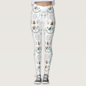 Farbiges geometrisches Totem Leggings (Vorderseite)