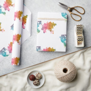 Farbiges geometrisches Wrapping Paper Geschenkpapier