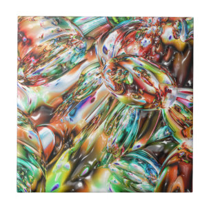 Farbiges geschmolzenes Glas Fliese