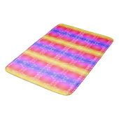 Farbiges gestreiftes Badezimmer-Mat Badematte (Schrägansicht)