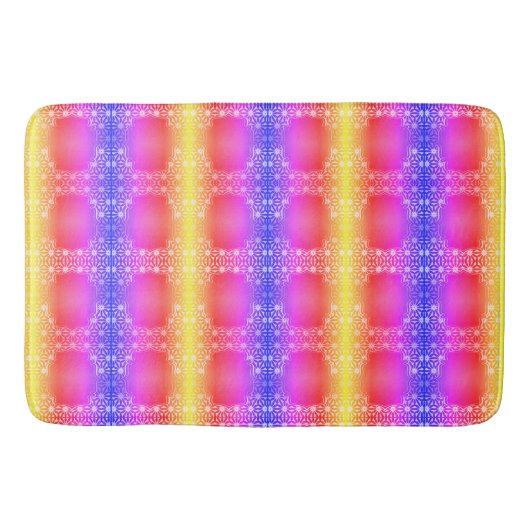 Farbiges gestreiftes Badezimmer-Mat Badematte (Vorderseite)