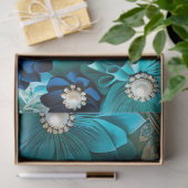 Farbiges Gewebe aus Blumengewebe, Tissue Seidenpapier (Geschenk)