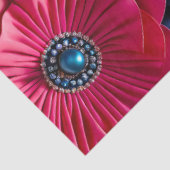 Farbiges Gewebe aus Blumengewebe, Tissue Seidenpapier (Ausschnitt)