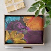 Farbiges Gewebe aus Blumengewebe, Tissue Seidenpapier (Geschenk)