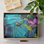 Farbiges Gewebe aus Blumengewebe, Tissue Seidenpapier (Geschenk)