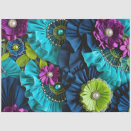 Farbiges Gewebe aus Blumengewebe, Tissue Seidenpapier