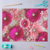 Farbiges Gewebe aus Blumengewebe, Tissue Seidenpapier (Basteln)