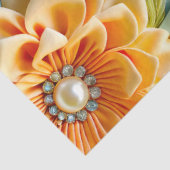 Farbiges Gewebe aus Blumengewebe, Tissue Seidenpapier (Ausschnitt)