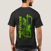 Farbiges Gitarrendesign Entdecken T-Shirt (Rückseite)