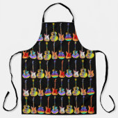 Farbiges Gitarrenmuster Schürze (Vorderseite)