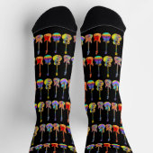 Farbiges Gitarrenmuster Socken (Oben)