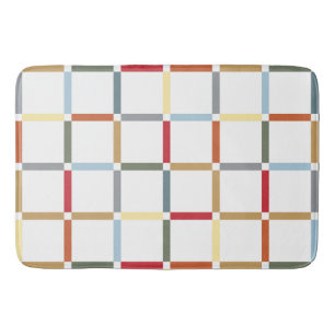 Farbiges Gitter mit negativem Platzmid, Mod inspir Badematte