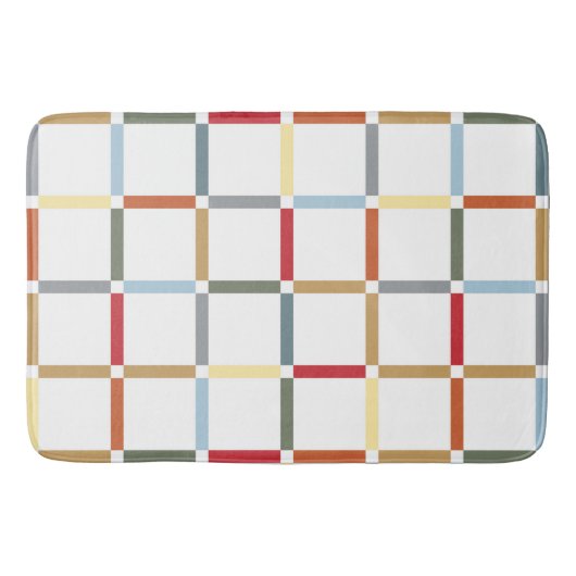 Farbiges Gitter mit negativem Platzmid, Mod inspir Badematte (Vorderseite)