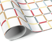 Farbiges Gitter mit negativem Platzmid, Mod inspir Geschenkpapier (Rolleneckpunkt)