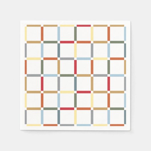 Farbiges Gitter mit negativem Platzmid, Mod inspir Serviette (Vorderseite)
