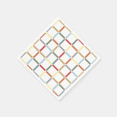 Farbiges Gitter mit negativem Platzmid, Mod inspir Serviette (Ecke)