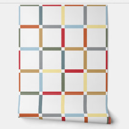 Farbiges Gitter mit negativem Platzmid, Mod inspir Tapete