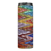 Farbiges Glas Zigzag #6 - Thermosbecher (Rückseite)