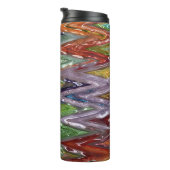 Farbiges Glas Zigzag #6 - Thermosbecher (Nach rechts gedreht)