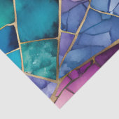 Farbiges Glasmosaikkunstpapier Seidenpapier (Ausschnitt)