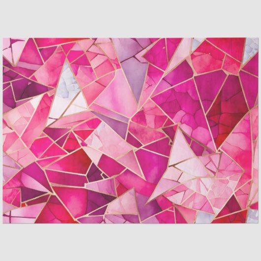 Farbiges Glasmosaikkunstpapier Seidenpapier (Vorderseite)