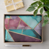 Farbiges Glasmosaikkunstpapier Seidenpapier (Geschenk)