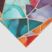 Farbiges Glasmosaikkunstpapier Seidenpapier (Ausschnitt)