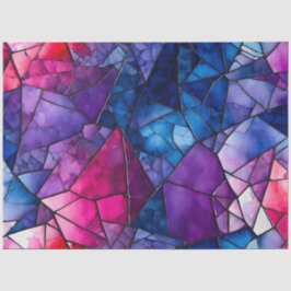 Farbiges Glasmosaikkunstpapier Seidenpapier