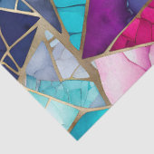 Farbiges Glasmosaikkunstpapier Seidenpapier (Ausschnitt)