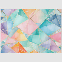 Farbiges Glasmosaikkunstpapier Seidenpapier