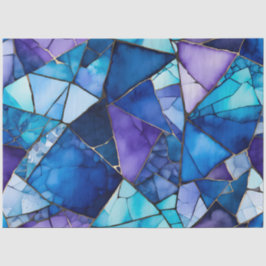 Farbiges Glasmosaikkunstpapier Seidenpapier