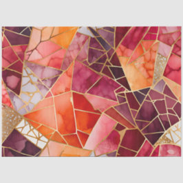 Farbiges Glasmosaikkunstpapier Seidenpapier